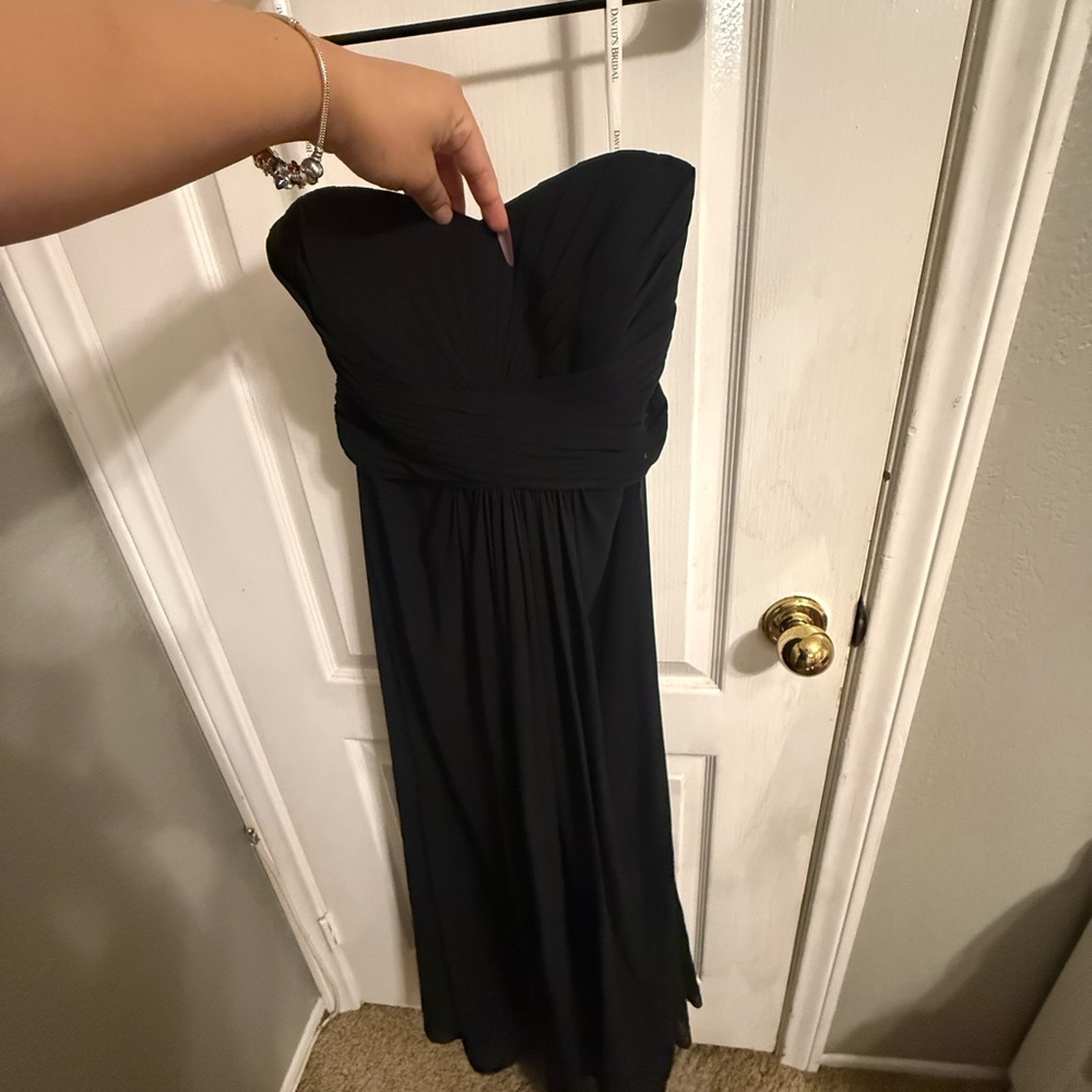 Elegant Black Strapless Dress